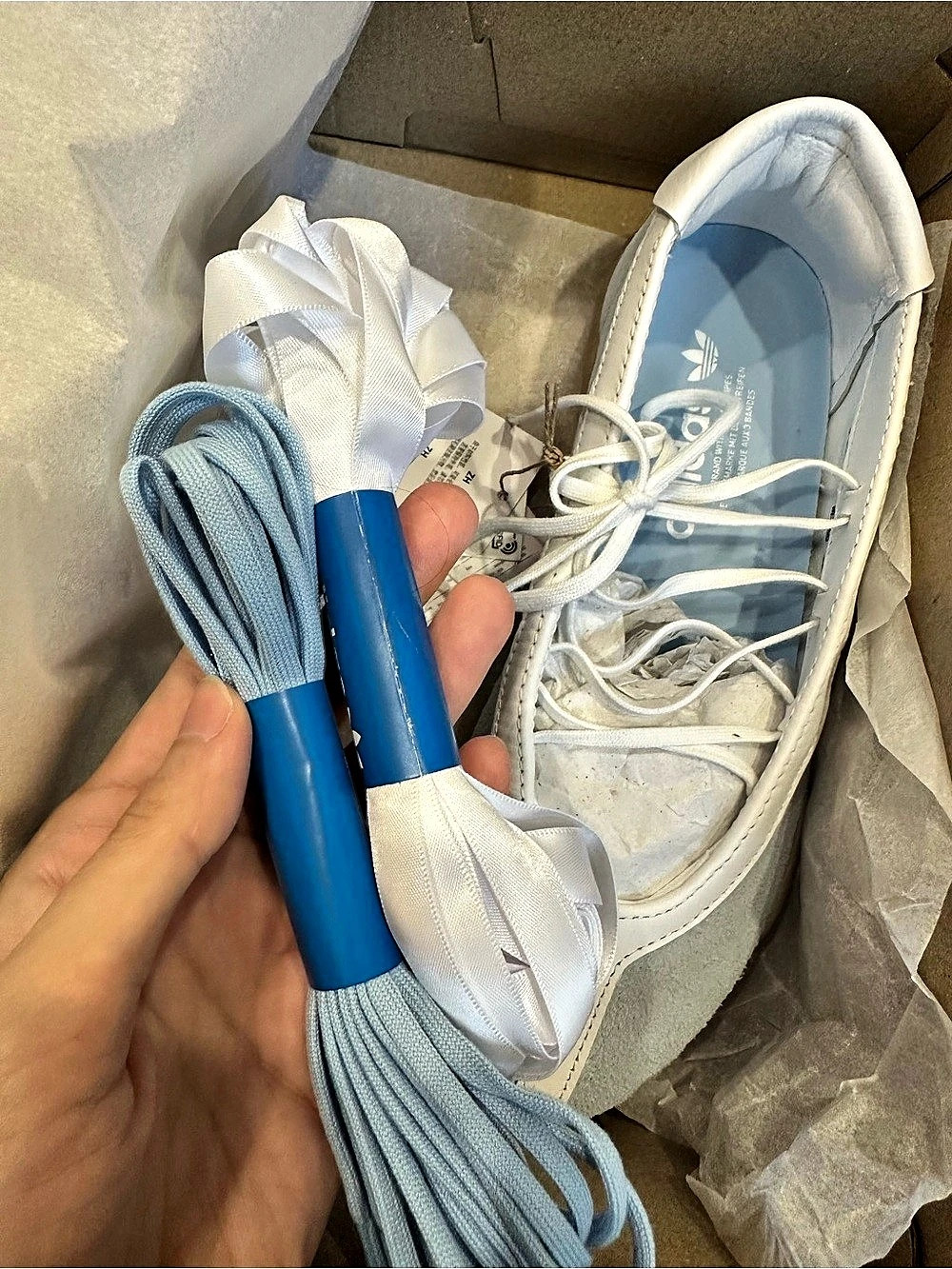 adidas Taekwondo Mei Ballet W Blue & White US 8 NWT - Picture 3 of 5